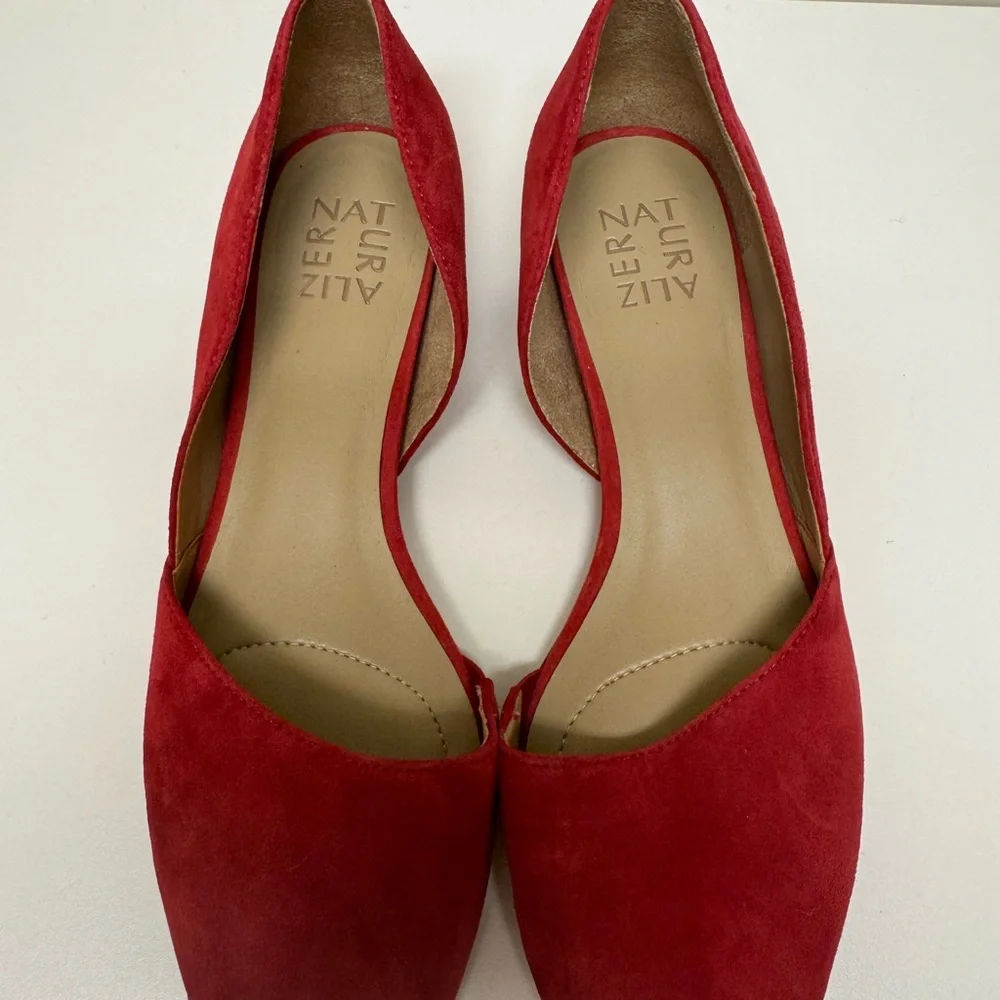 Naturalizer Red Suede Flats | size 9.5 - Picture 3 of 11